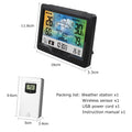 Alarm WithWith And Moon Station Sooze Temperature Humidity Htovila Clock, Humidity Color Clock Temperature Moon climate Screen With WithTemperature And Phase Clock Alarm And