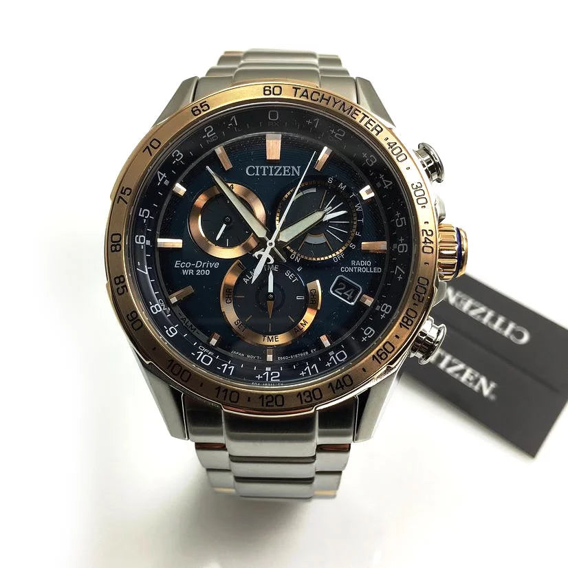 Dial Men's Chronograph Blue Watch PCAT CB5916-59L Eco-Drive Citizen