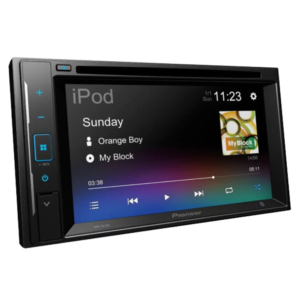 Pioneer 2013-2014 Bluetooth/Backup AM/FM Dash Double KIT4711 6.2" F150 W/ Kit/in-Dash Media for Stereo DVD/CD Receiver Car Camera/Install DIN Classic with Digital AVH-241EX Touchscreen Bundle