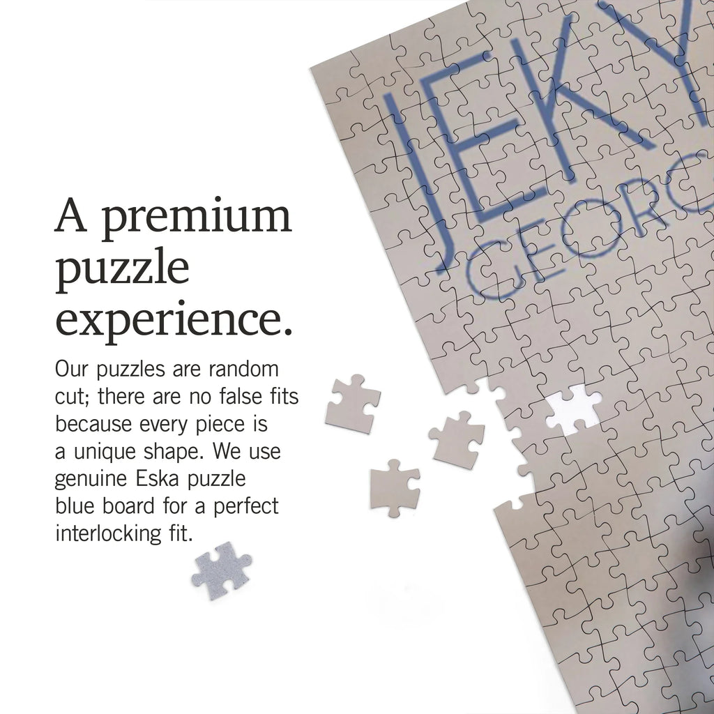 Hawksbill Press Puzzle, Piece Georgia, Island, 1000 Hatching Jekyll Turtle Lantern Jigsaw