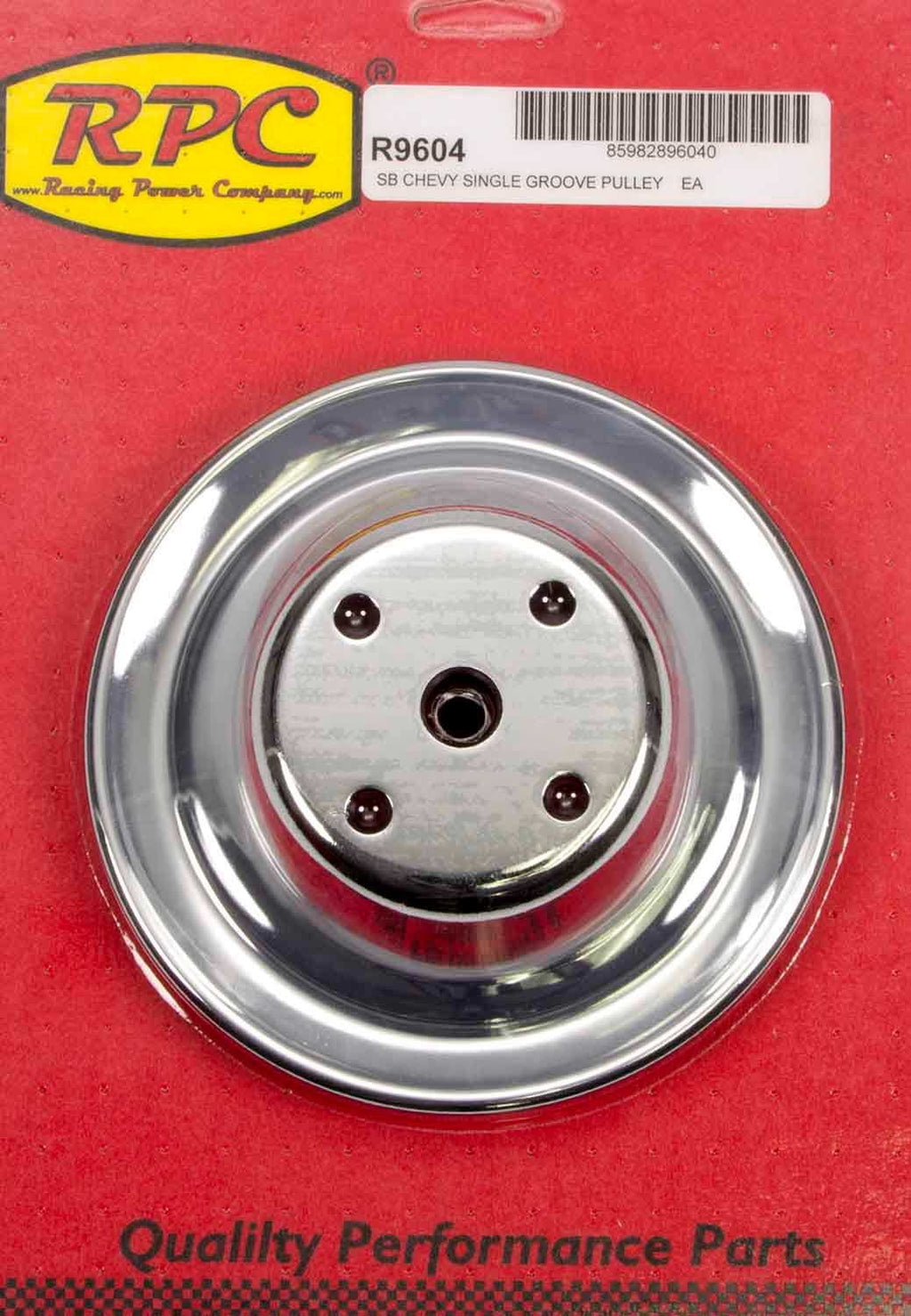 For R9604 Chevy Racing Chrome Company Pulley Lwp Power Small Block