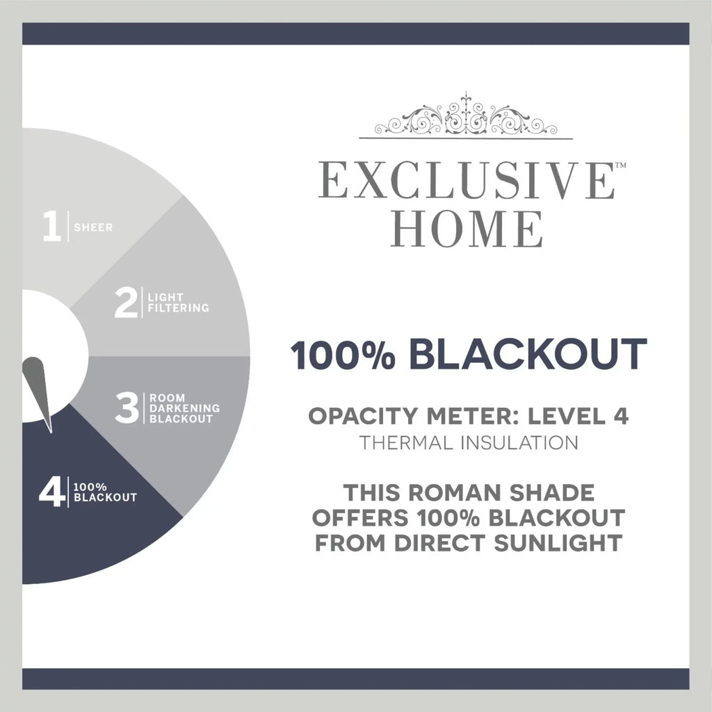 White Total Shade, Home Esme Exclusive Blackout 31"x64", Roman