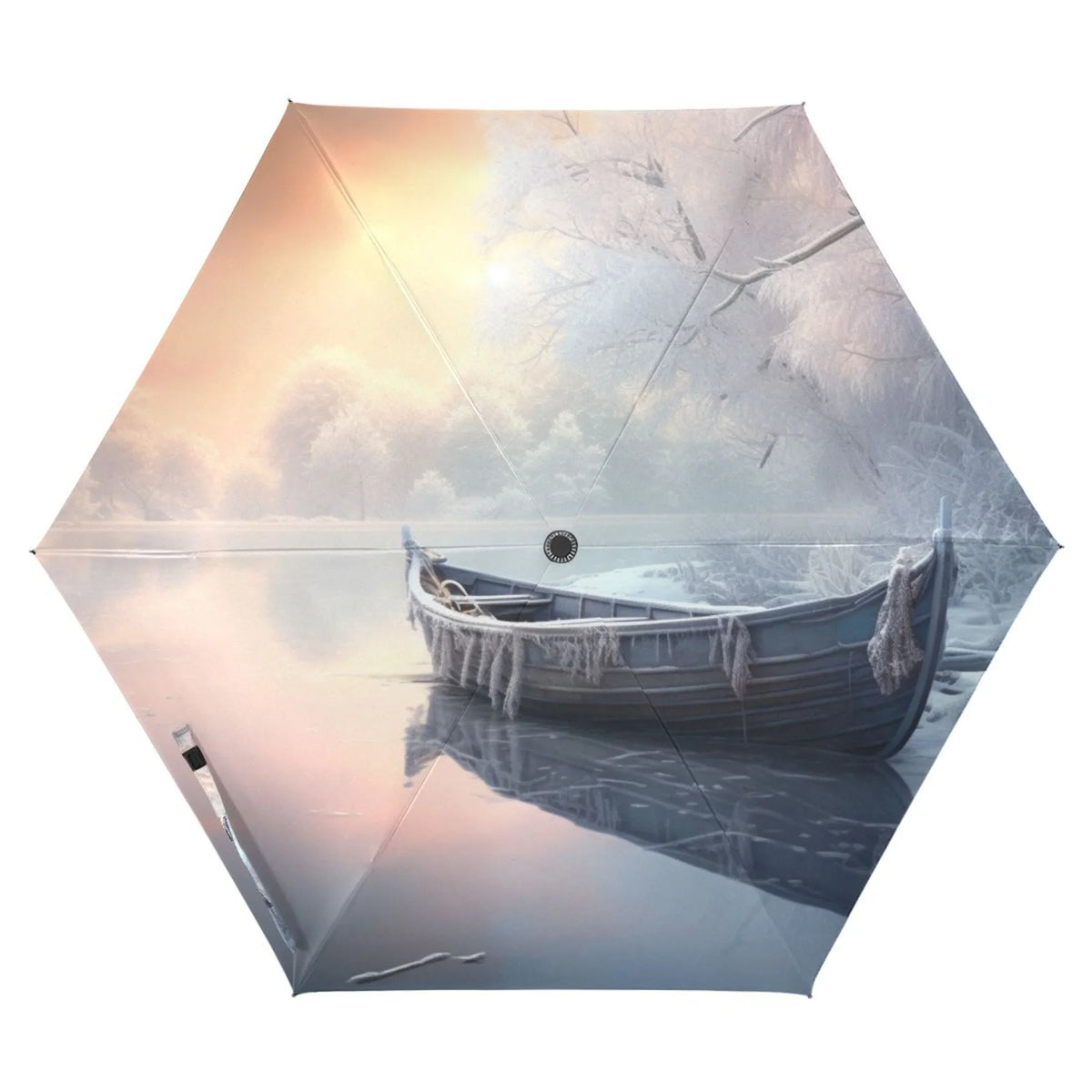 Boat dimension Umbrella Rain for Travel Compact UPF Umbrella Arc Snow Winter Folding Windproof Packable Lightweight with 50+