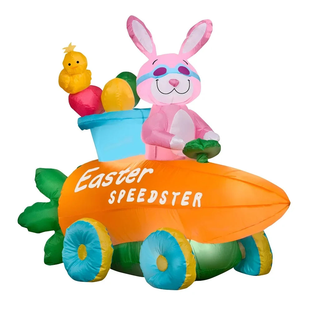 Carrot Decoration, Company Roadster 54 Tree Self Inflating, in Inflatable Bunny Collection, National Easter In, a Inches Plug