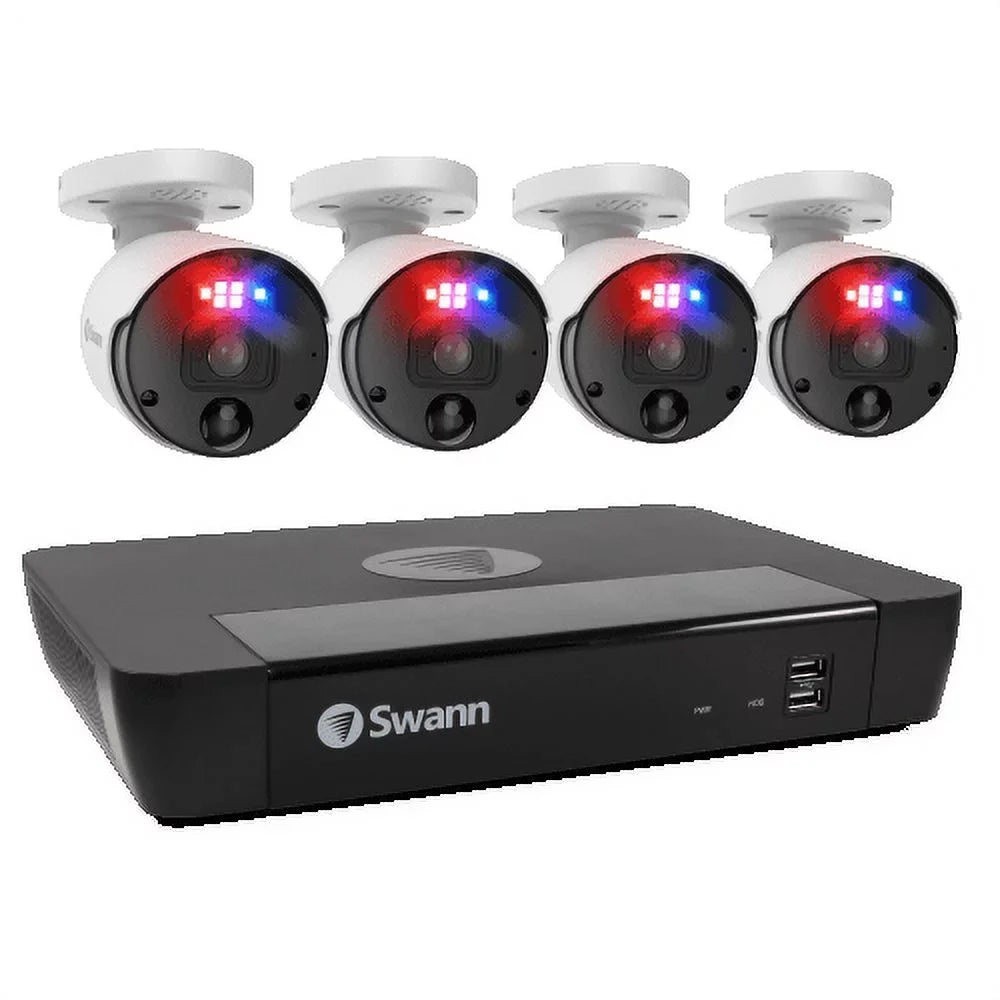 SwannForce 4 - Security 12MP Swann NVR 8 Channel System SWNVK-890004 Camera