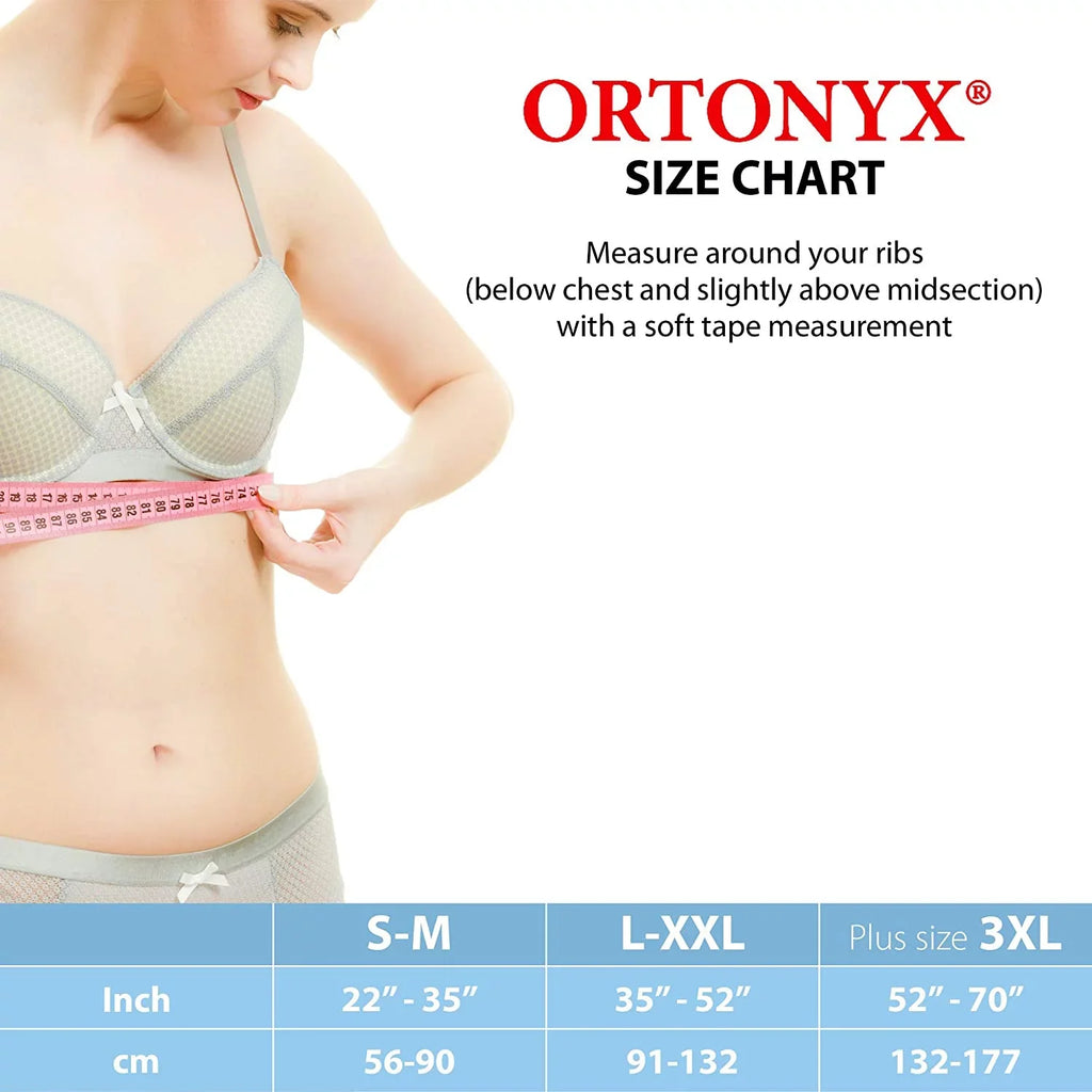 '- Comppression / Beige 6.25" dimension Broken of - Chest Brace Unisex Support Cracked, Rehabilitation 3XL ORTONYX Rib Elastic Belt Wrap Post-Surgery Aid Plus Fractured, Dislocated ACOX5226-BG-3XL Ribs