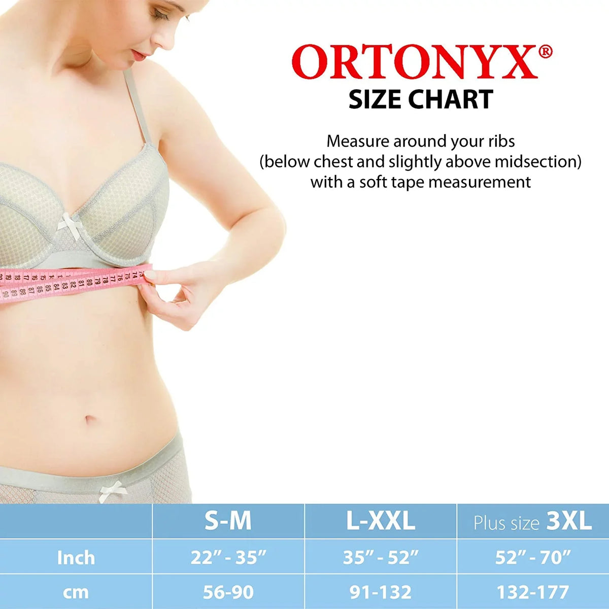 '- Comppression / Beige 6.25" dimension Broken of - Chest Brace Unisex Support Cracked, Rehabilitation 3XL ORTONYX Rib Elastic Belt Wrap Post-Surgery Aid Plus Fractured, Dislocated ACOX5226-BG-3XL Ribs