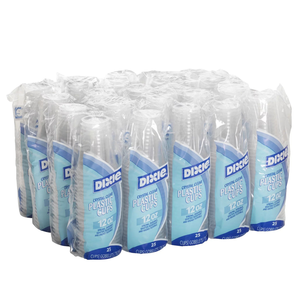 Sleeves Cups 25 (CP12DX) Clear, Cups (Georgia-Pacific), Cold 12 of Total) Plastic by 20 oz. (500 GP Dixie® PRO Cups