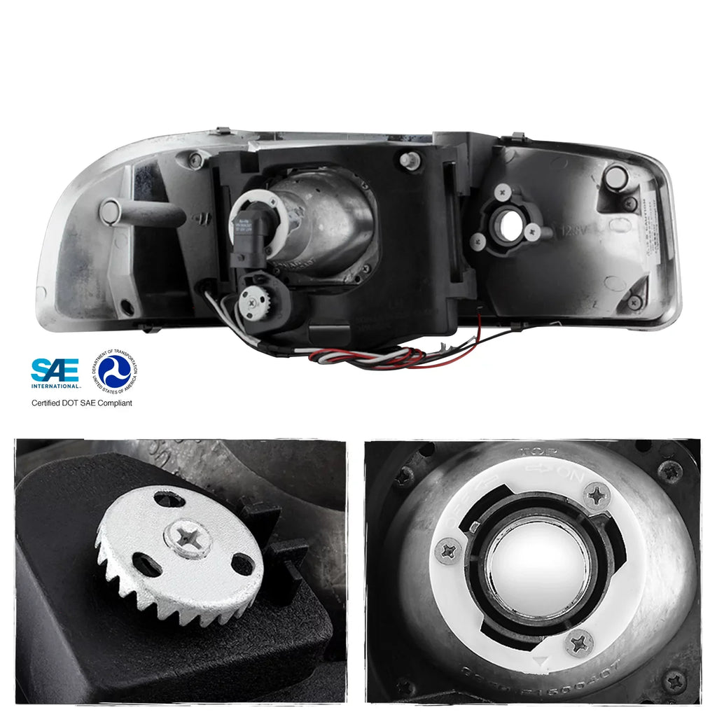 Sierra Lamps + For Signal Combo Halo LED Replacement AKKON Projector Lights - Bumper Headlights GMC Yukon