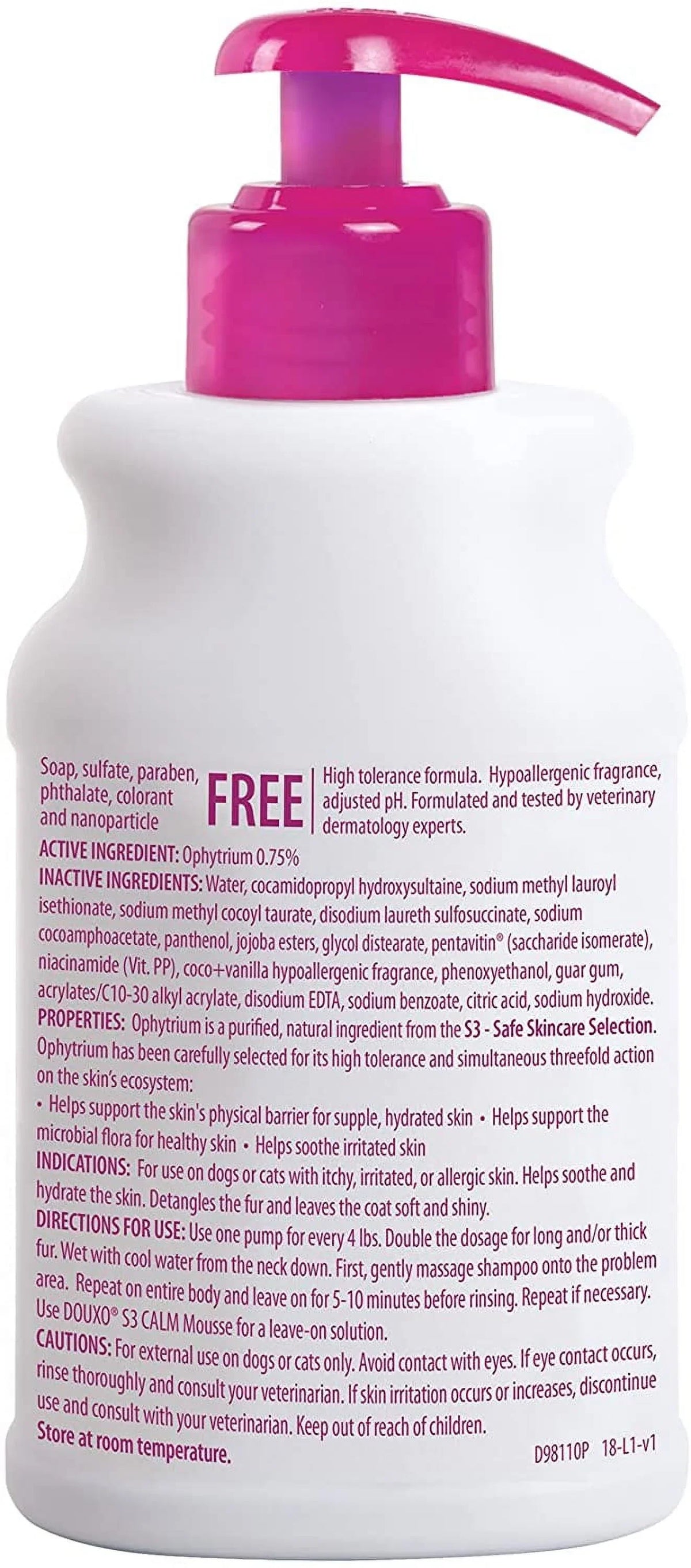 Cats and (200 with Shampoo Douxo S3 mL) Skin oz Allergic, Calm - Dogs For Itchy 6.7