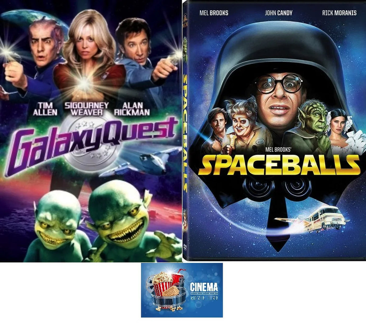 Double Sci-FI Movie Art Card Includes & Quest Feature Spaceballs Time Galaxy Comedy