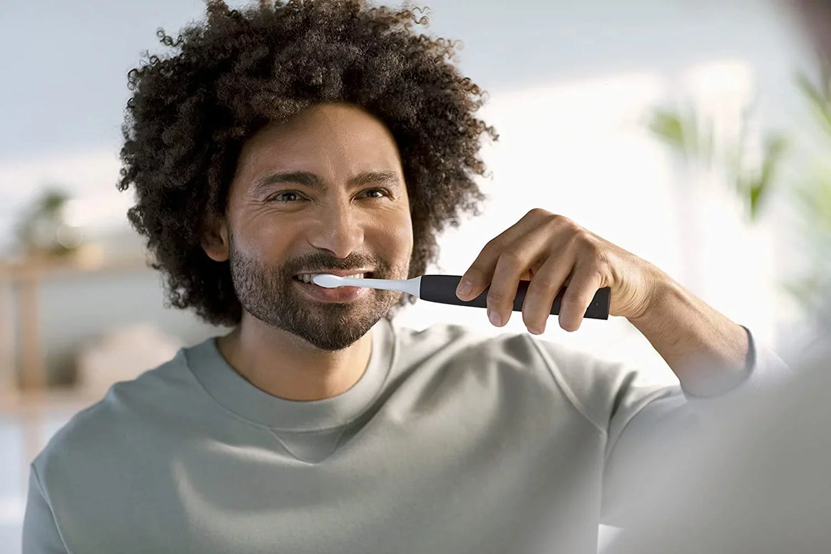 Sensor, Black Electric Sonicare 4100 Toothbrush Rechargeable Philips Pressure Power with Toothbrush,