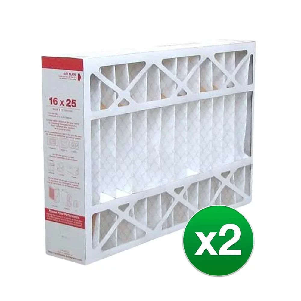 11 Fits MERV (2 Honeywell Pack) 16x25x4 Furnace Air HW1625-8R Filter