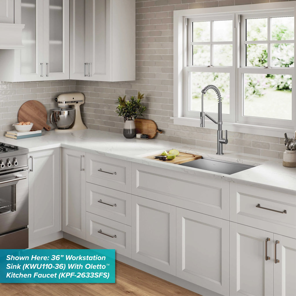 with Gauge 28Undermount Workstation Kore Kitchen Steel Accessories Stainless Single 16 Bowl Sink Kraus
