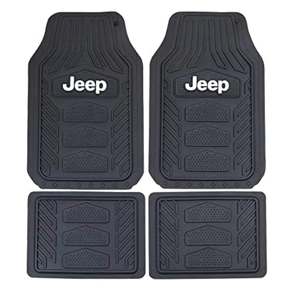 Floor Rubber Mat, Plasticolor P23-001668R01 Black Jeep