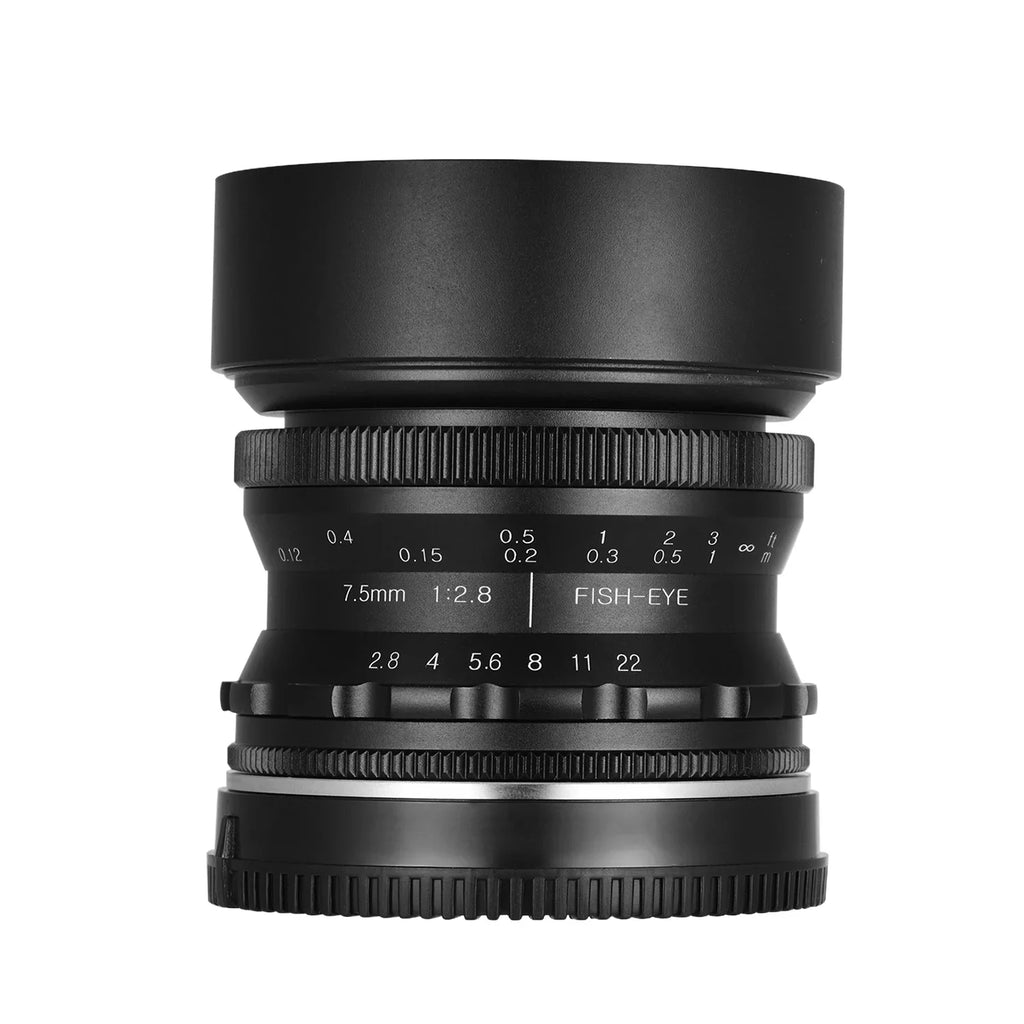 E-Mount F2.8 Fisheye A6400 180° APS-C Andoer Andoer Frame A6300 Angle A6600 Compatible 7.5mm with Lens A6500 A6100 Wide Camera 5100 Lens Focus Aperture A77II Ultra A6000 Large Manual