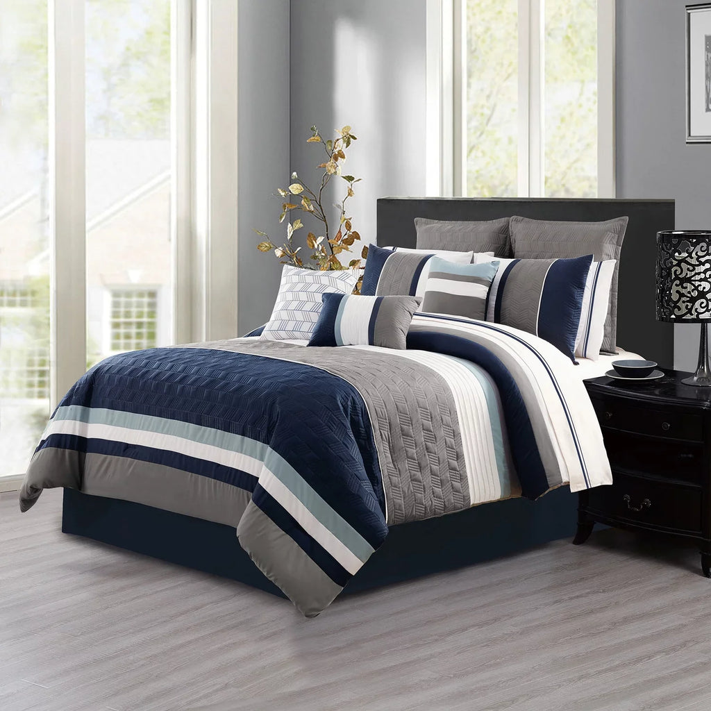 7PC Ryker Comforter Q Set