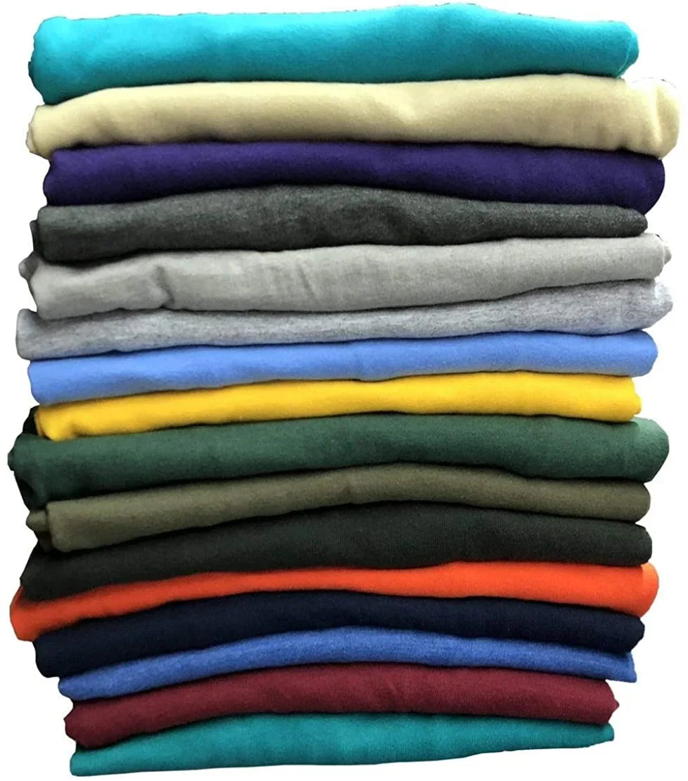 Sleeve Mens (60 of Tee Pack Tshirts Small) Pack 60 Mens Pack Crew Cotton Assorted Wholesale Shirts Bulk Tshirts, A,
