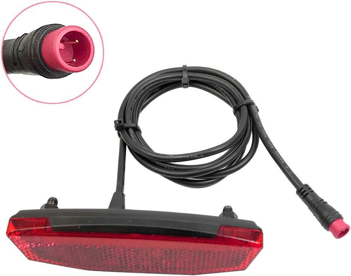 Tailight Waterproof Light, Tail EBike Light Connector, 6V60V Night Bike Riding Electric Warning Equipment Accessories LED