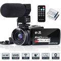 26MP with 1080P Camcorder WiFi Vlogging Batteries 16X Touch Camcorder 3.0'' Microphone,Remote 30FPS Night Camera 2 IR Vision Digital Recorder FHD YouTube Screen Video Camera Zoom and