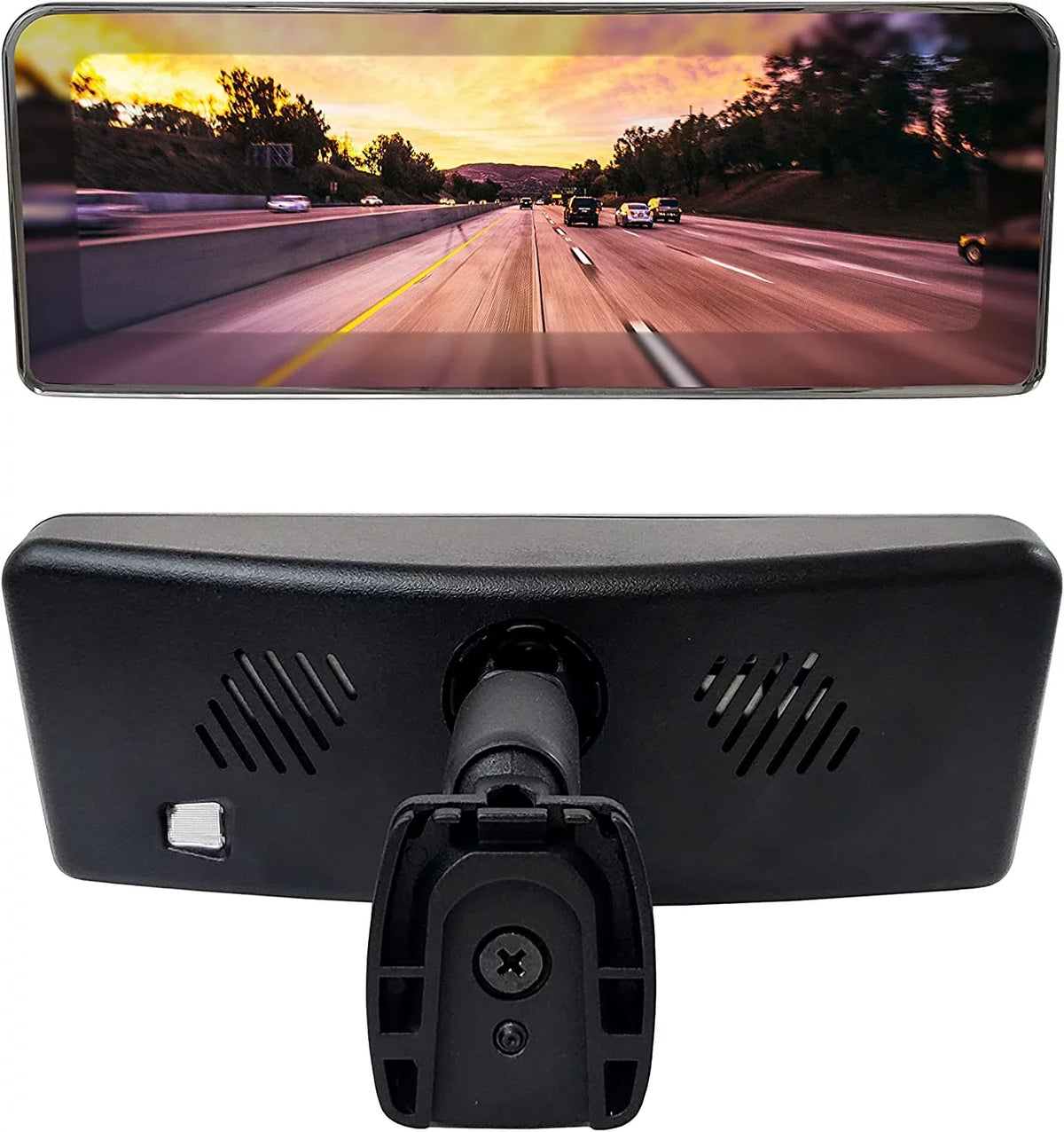 7" Video with LCD Universal Tailgaters Rear Inputs Master Display, & Visibility Enhanced View Mirror Frameless 4