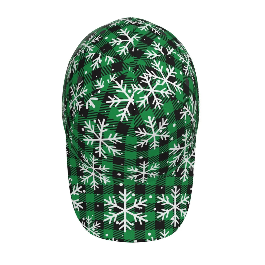 Plaid) Cap Activities Adjustable Workouts Seasons Baseball All Pattern Hat(Christmas Balery Running exterior At Buffalo and for Dad dimension