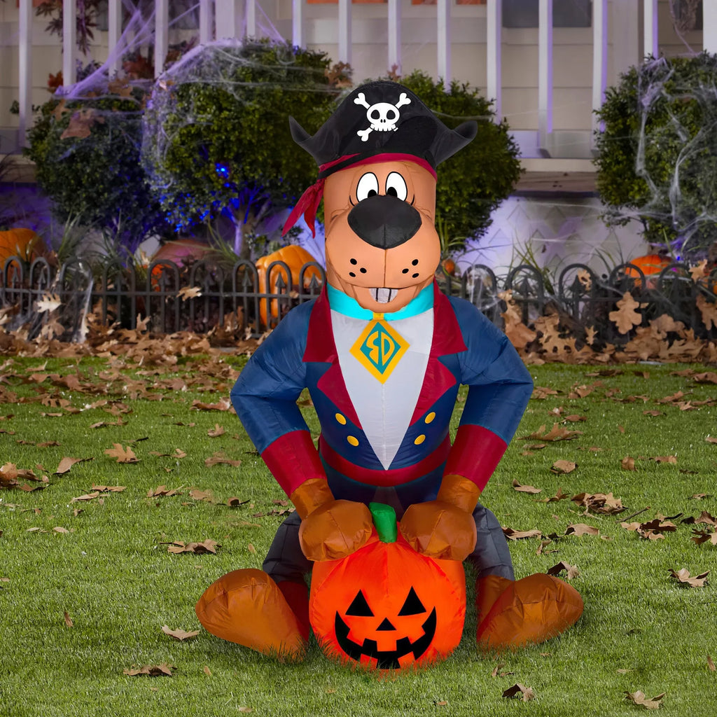 Scooby Tall, Multicolored WB, Gemmy Inflatable Airblown as ft Pirate 3