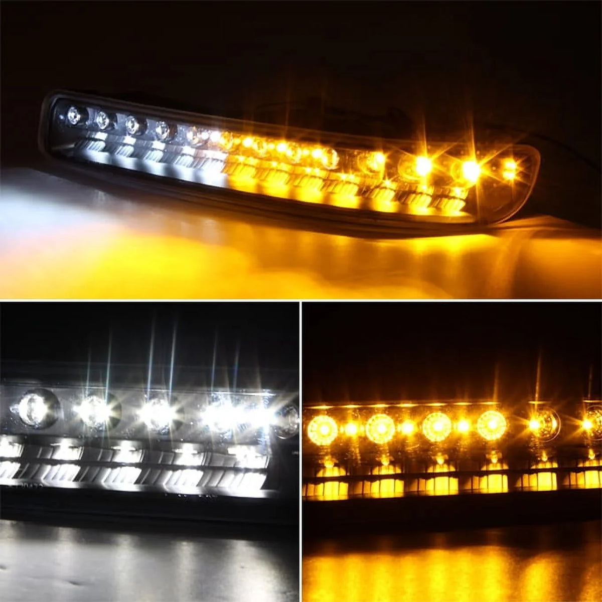Sierra Lamps + For Signal Combo Halo LED Replacement AKKON Projector Lights - Bumper Headlights GMC Yukon