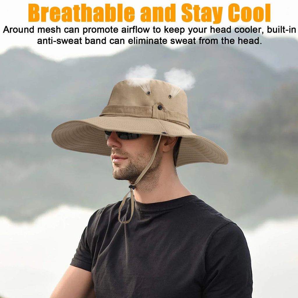 Protection Wide Garden Sun for Bucket Women Hiking Brim Cap Hat Fishing Men UV