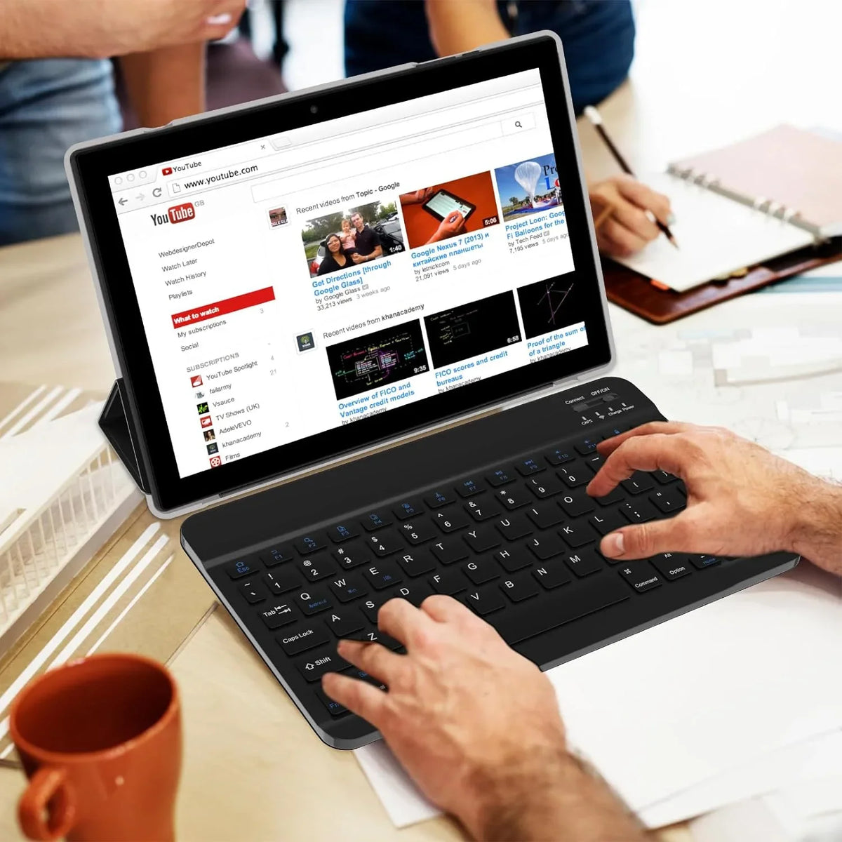 RAM+64GB FHD Film, Tablet, ROM 8MP Inch in Dual with 10" Tablets, Processor, 10.1 4GB Newest Keyboard/Mouse/Case/Stylus/Tempered Android Quad-Core Camera 6000mAh Tab 11 1 PC Tableta 1280*800 2 Battery