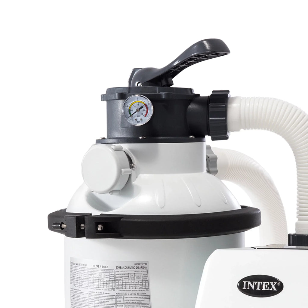 System Motor Sand Gph 1200 Intex10 Filter 1500 inch GFCI, Pool Clear Rate Flow V 110-120 GPH Pump, Krystal with