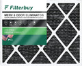 Filterbuy Activated 20x24x1 (1-Pack) MERV Carbon Filters Furnace 8 Pleated HVAC with Odor Eliminator AC Air
