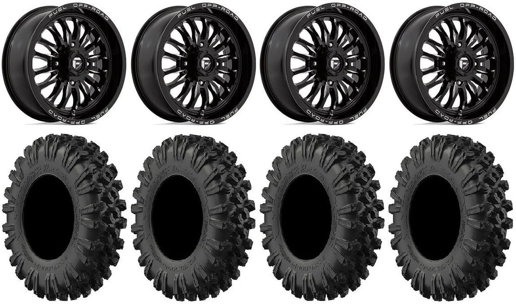 Black Tires Mule Teryx XL Kawasaki ARC MotoRavage Fuel 40" Wheels 18"