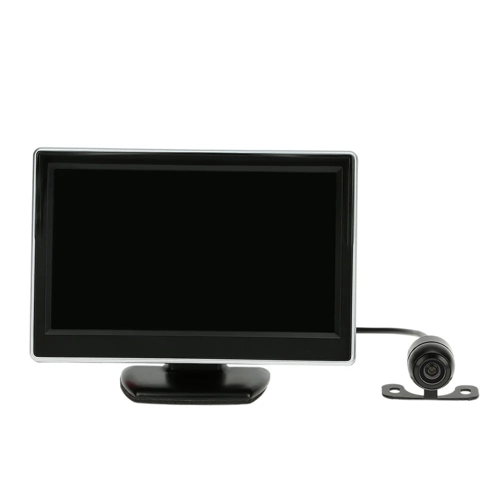 Car LCD Inch 5 Trucks Monitor Camera, Ideal Clear Rear View Easy System Installation, TFT Tomshoo + Display and Parking for Reverse Backup Image, Cars