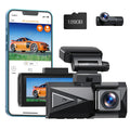 SD Commands, Dash with 3.16" Night for Card, and 5Ghz Dual Camera,Voice APP Rear Cars G-Sensor, Front Dash Car Vision Touch Screen GPS, Wifi 4K+4K Camera Cam 128G TOGUARD