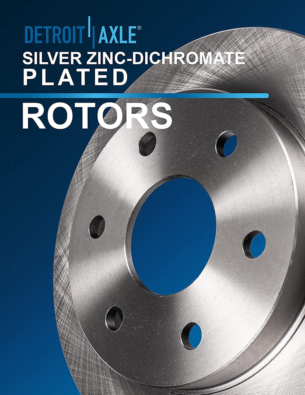 Detroit Brakes Axle Pads Envoy Front 12" Chevy Isuzu Bravada Buick Ascender Rotor for and Rainier Kit 12.8" Brakes Replacement: GMC Rotor Disc Rear Rotors Brake - Ceramic Trailblazer
