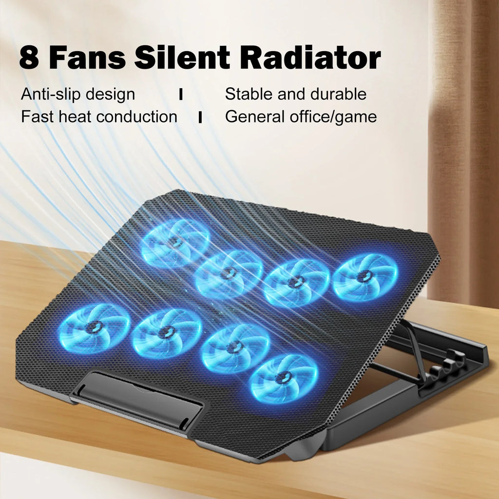 Htovila Fan, 10-15.6 Ports Strength Inch USB with Cooling 2 Laptop Adjustable and Fan
