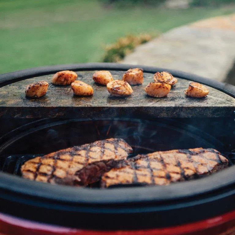 Soapstone Innovative Cooking Half-Moon Grill Surface 18" Kamado Slab Joe Classic