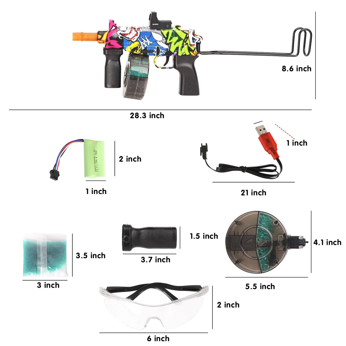 Beads 15,000 Out Activity Yimore with Toys Automatic for Gun liquid Door for Kids&Adult Ball Ages 12+ Splatter Blaster Games Backyard Balls Gel ,