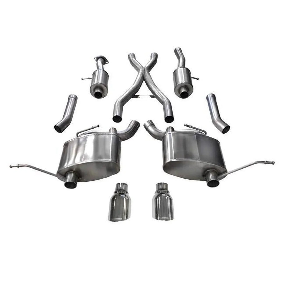 2011-2019 in. Dual - Cherokee for 5.7 System Natural Grand dia. Exit Jeep Rear Exhaust Sport L 2.5 Cat-Back