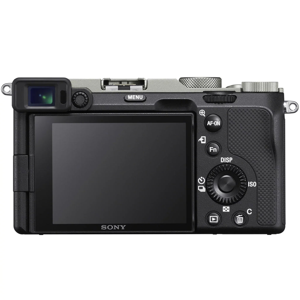 Software Lens , Zoom OSS Deco with Mirrorless Frame Body Camera ILCE7C/S F4 and Photography 24-105mm FE with Silver a7C Full SEL24105G Accessories Bundle Backpack G Gear Case