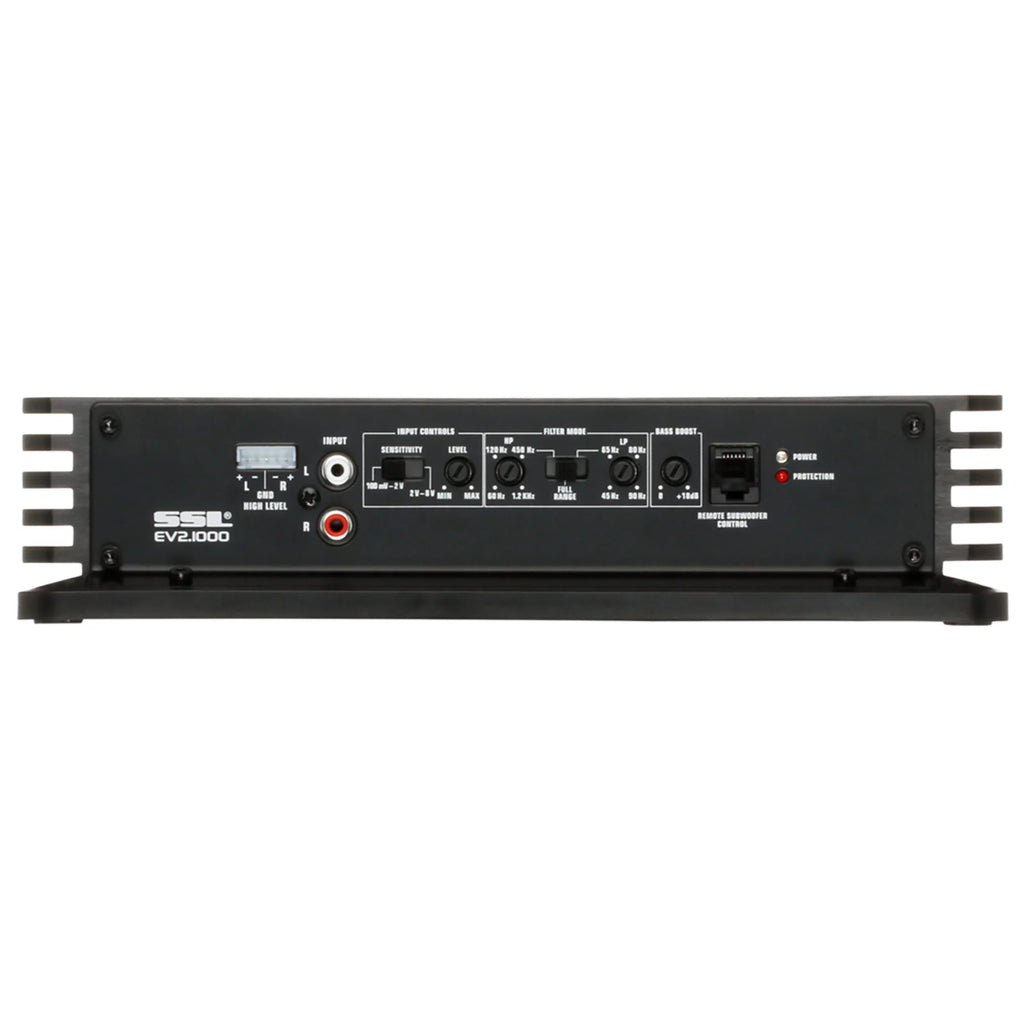 High Crossover, Amplifier Hook Pass Laboratories Level Ohm, High/Low Audio High/Low 2 To Car 2/8 Series Subwoofer Full Stereo Channel, Sound Evolution Inputs, EV2.1000 Output, and Storm - 1000 Range,