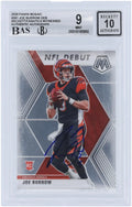 Joe Authentic Fanatics Rookie Mosaic 9,9,9.5,9 - 2020 Cincinnati Burrow - Beckett Panini Autographed Witnessed Fanatics #261 Certified Subgrades Bengals Card 9/10 Authenticated