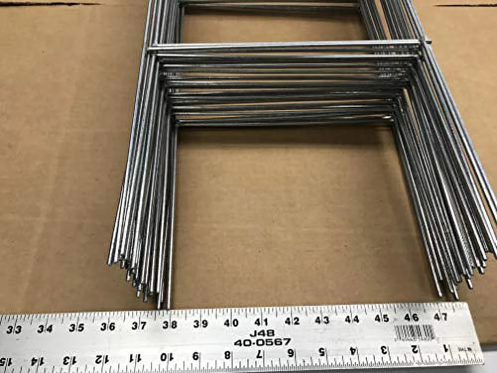 of 50 Duty Double Pcs Pack Stake 30'' - Tall Stake Corrugated Wide, (Pkg50StaKe30'') or Wire Use 4mm Stakes Heavy H-Frame Signs, x10 with Yard Sign Signs - Stake 5mm Metal 50 10'' 30 inch