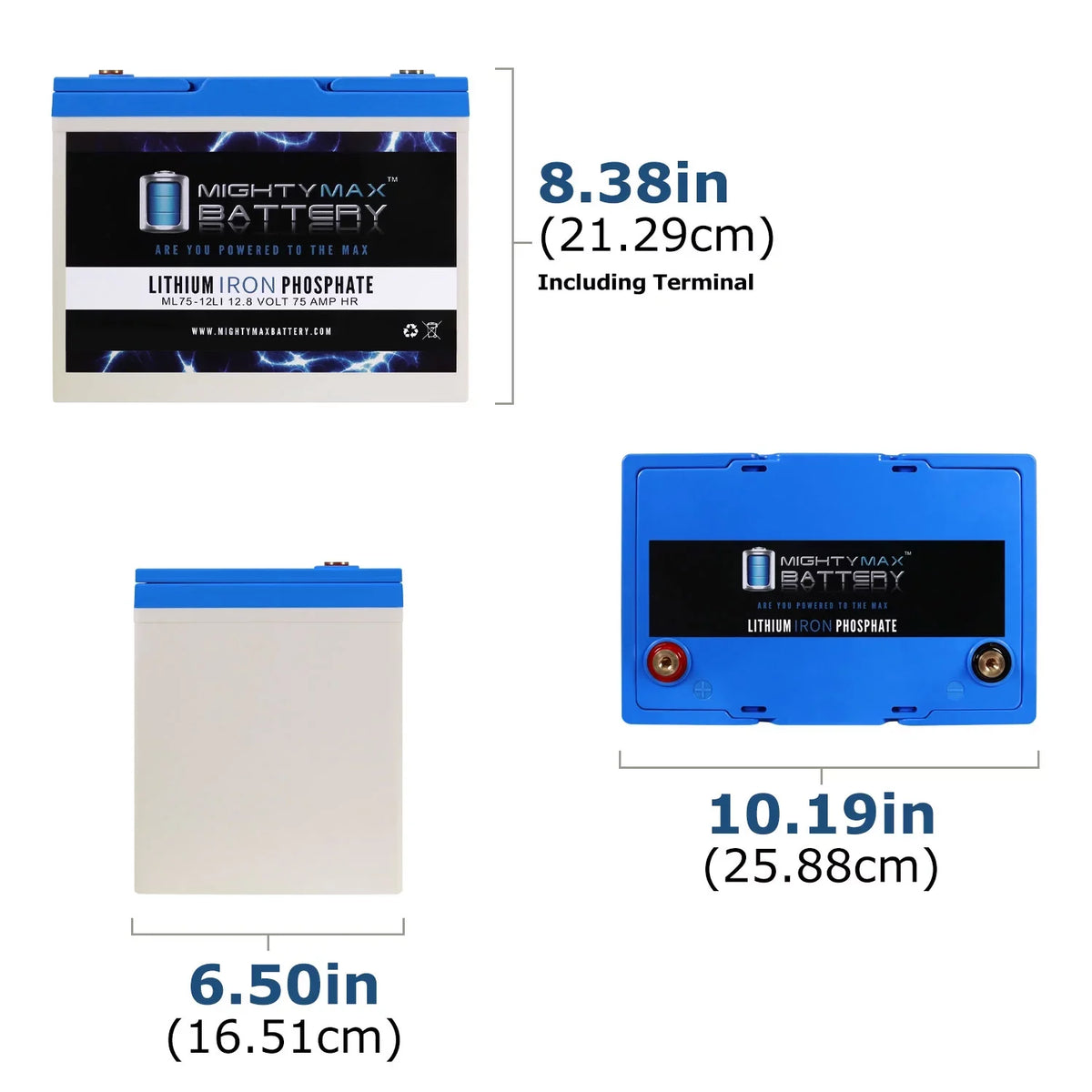 75AH Lithium Battery 12V Quantum for Replacement R-4000