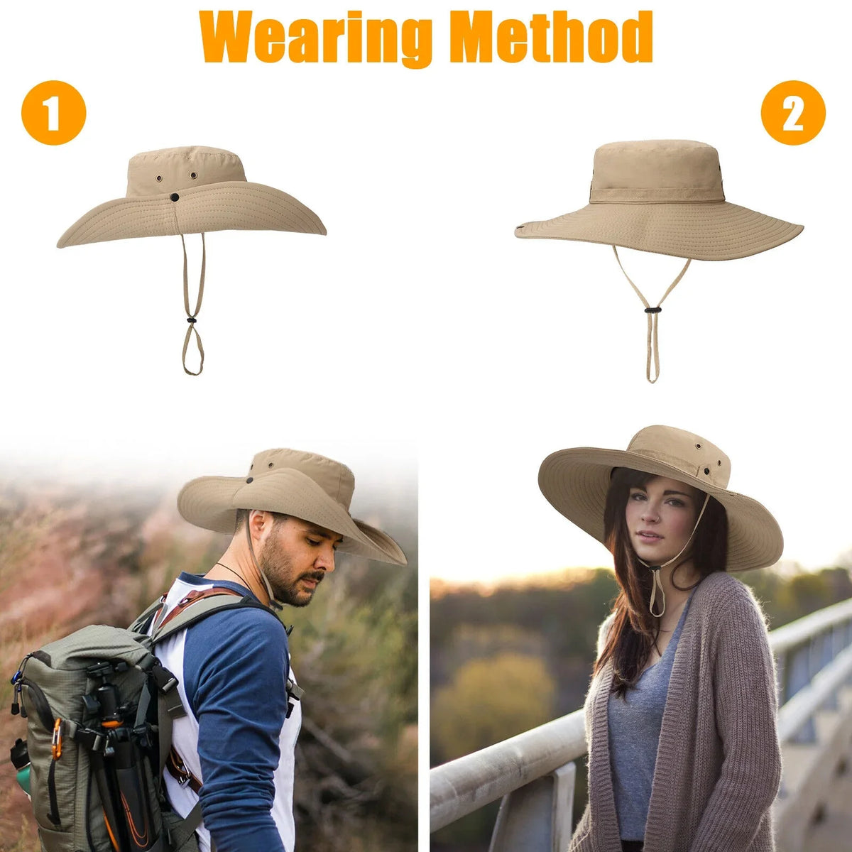 Protection Wide Garden Sun for Bucket Women Hiking Brim Cap Hat Fishing Men UV