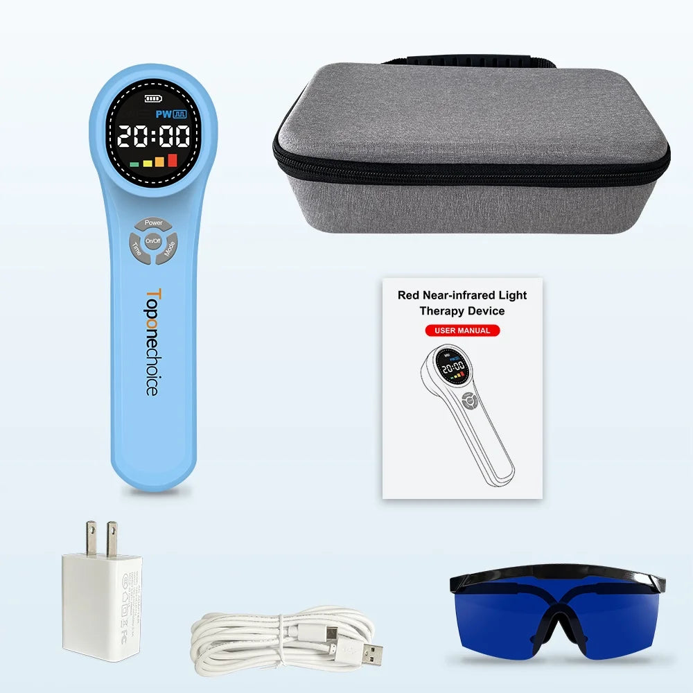 Device,Light 980nm 810nm,Cold Laser Therapy Animals Therapy Pain 660nm Relief for Toponechoice