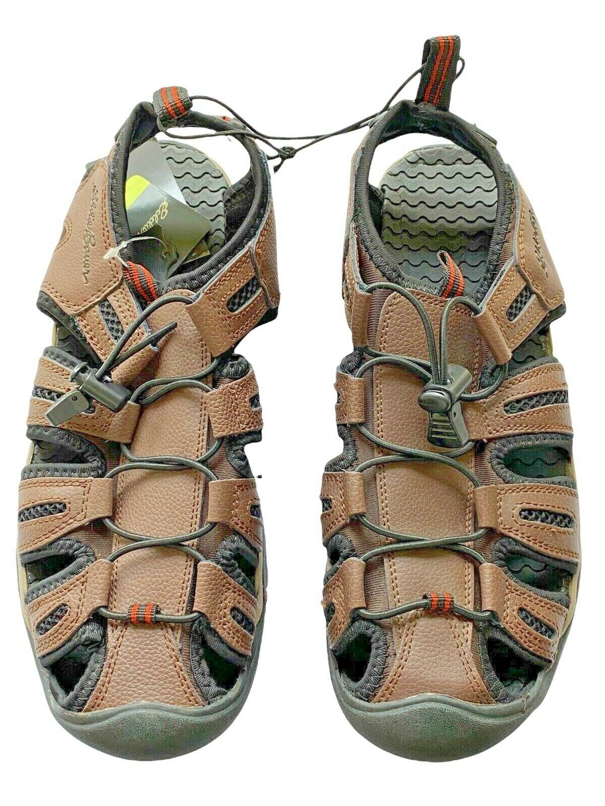 (Dark Brown, Eddie Troy Cinch 9) Sandals Men's Cord Leather Bauer
