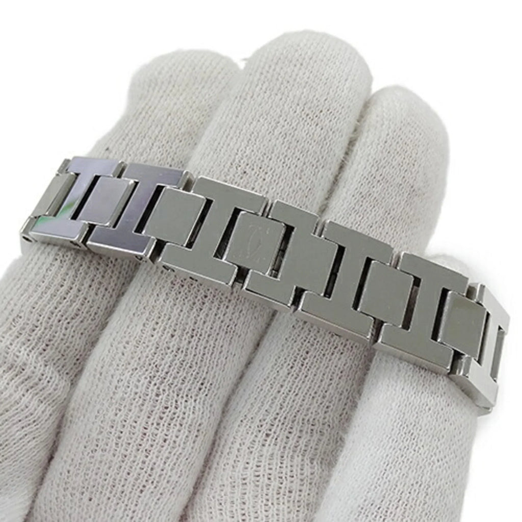 SS, Polished Miss Stainless Watch, Silver, (Good) Pasha W3140007, Steel, Cartier Pre-Owned Ladies Quartz,