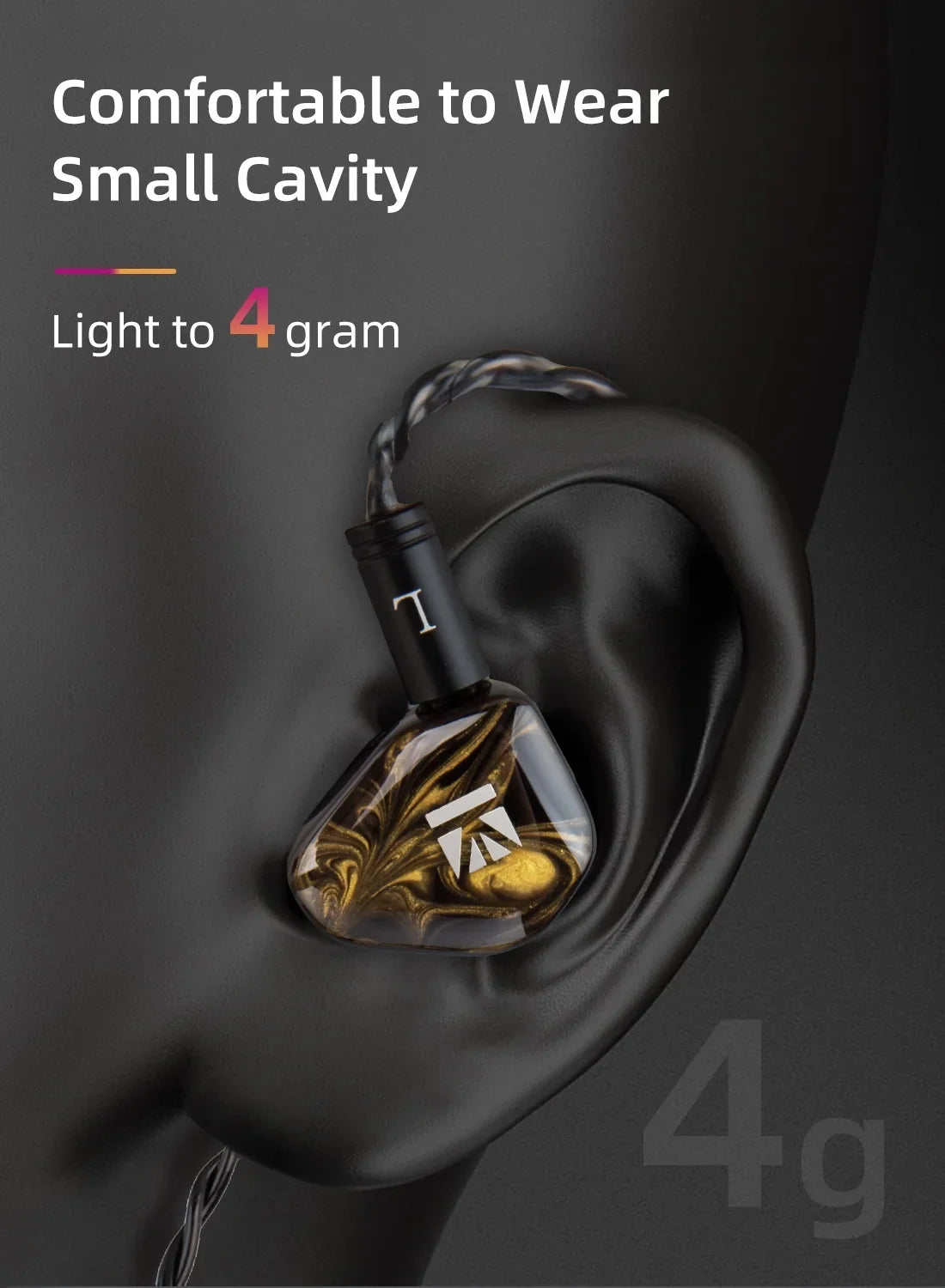 Sport HIFI Earbuds Headphones KB01 Diaphragm Beryllium In Earphone Headset Monitor Wired 10MM Dynamic Ear Music IEM Drvier KBEAR